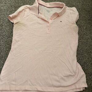 Tommy Hilfiger Light Pink Polo Shirt with Subtle Logo